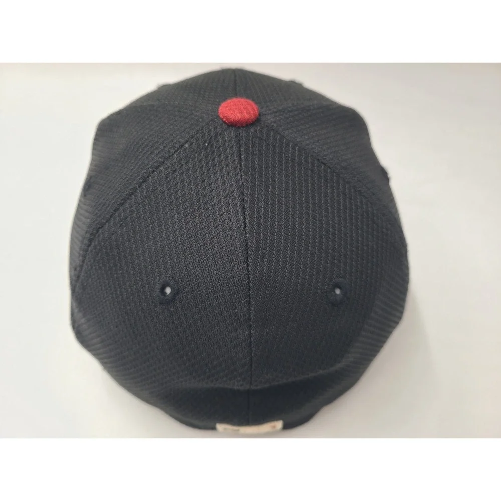 Arizona Diamondbacks New Era 59Fifty Fitted 7 Hat Cap Polyester‎ MLB Black Red